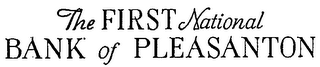 THE FIRST NATIONAL BANK OF PLEASANTON logo