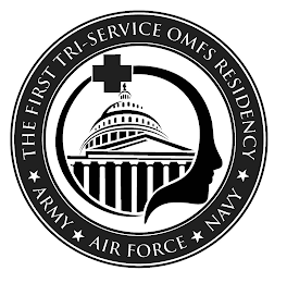 THE FIRST TRI-SERVICE OMFS RESIDENCY AIR FORCE ARMY NAVY logo