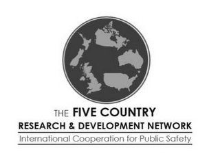 THE FIVE COUNTRY RESEARCH & DEVELOPMENT NETWORK INTERNATIONAL COOPERATION FOR PUBLIC SAFETY logo