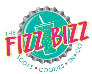 THE FIZZ BIZZ SODAS · COOKIES · SNACKS logo
