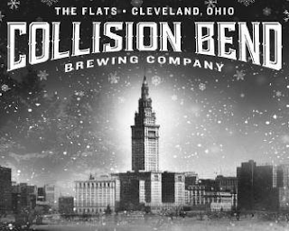 THE FLATS · CLEVELAND, OHIO COLLISION BEND BREWING COMPANY logo
