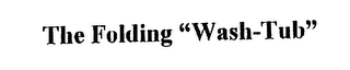 THE FOLDING "WASH-TUB" logo