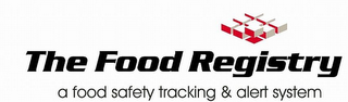 THE FOOD REGISTRY A FOOD SAFETY TRACKING & ALERT SYSTEM logo