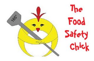 THE FOOD SAFETY CHICK 165° logo
