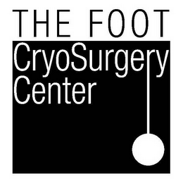 THE FOOT CRYOSURGERY CENTER logo