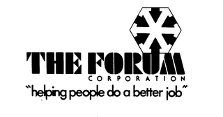 THE FORUM CORPORATION "HELPING PEOPLE DO A BETTER JOB" logo