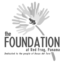 THE FOUNDATION AT RED FROG, PANAMA DEDICATED TO THE PEOPLE OF BOCAS DEL TORO logo