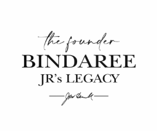 THE FOUNDER BINDAREE JR'S LEGACY J MCDONALD logo