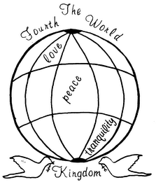 THE FOURTH WORLD KINGDOM LOVE PEACE TRANQUILITY logo