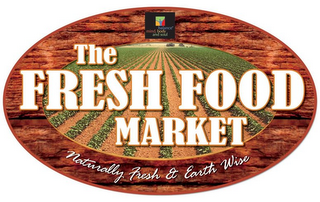 THE FRESH FOOD MARKET NATURALLY FRESH & EARTH WISE BALANCE MIND, BODY AND SOUL logo