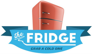THE FRIDGE GRAB A COLD ONE logo