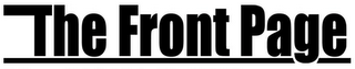 THE FRONT PAGE logo