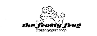 THE FROSTY FROG FROZEN YOGURT SHOP logo