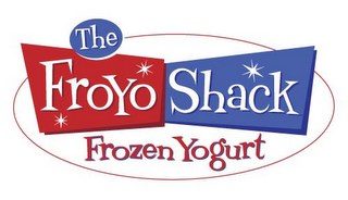 THE FROYO SHACK FROZEN YOGURT logo