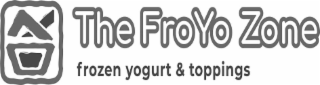 THE FROYO ZONE FROZEN YOGURT & TOPPINGS logo