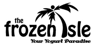 THE FROZEN ISLE YOUR YOGURT PARADISE logo