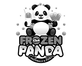 THE FROZEN PANDA SNOWBALLS & POPS logo