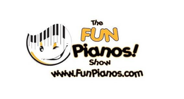 THE FUN PIANOS! SHOW WWW.FUNPIANOS.COM logo