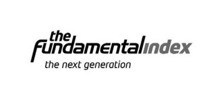 THE FUNDAMENTAL INDEX THE NEXT GENERATION logo