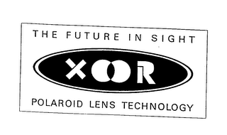 THE FUTURE IN SIGHT XOOR POLAROID LENS TECHNOLOGY logo