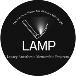 THE FUTURE OF NURSE ANESTHESIA LOOKS BRIGHT LAMP LEGACY ANESTHESIA MENTORSHIP PROGRAM logo