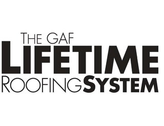 THE GAF LIFETIME ROOFINGSYSTEM logo