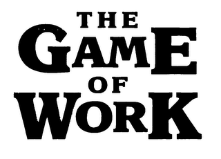 THE GAME OF WORK logo