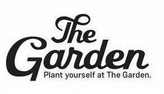 THE GARDEN PLANT YOURSELF AT THE GARDEN logo