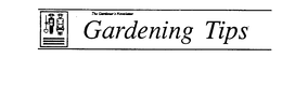 THE GARDENER'S NEWSLETTER GARDENING TIPS logo