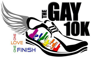 THE GAY 10K ONE LOVE ONE FINISH logo