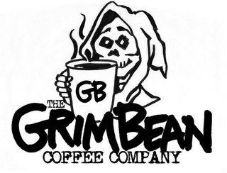 THE GB GRIM BEAN COFFEE COMPANY logo