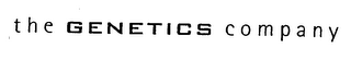 THE GENETICS COMPANY logo