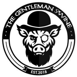 ..THE GENTLEMAN SWINE.. EST. 2018 logo