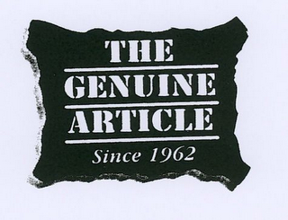 THE GENUINE ARTICLE SINCE 1962 logo
