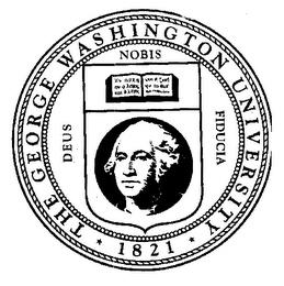 THE GEORGE WASHINGTON UNIVERSITY 1821 DEUS NOBIS FIDUCIA logo
