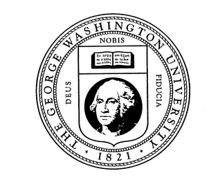 THE GEORGE WASHINGTON UNIVERSITY 1821 DEUS NOBIS FIDUCIA logo