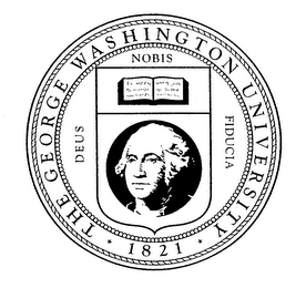 THE GEORGE WASHINGTON UNIVERSITY 1821 DEUS NOBIS FIDUCIA logo