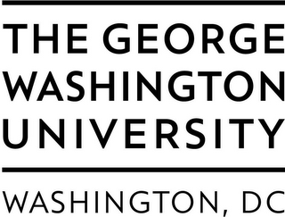 THE GEORGE WASHINGTON UNIVERSITY WASHINGTON, DC logo