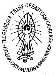THE GEORGIA TRIBE OF EASTERN CHEROKEE P.O. BOX 1993 DAHLONEGA,GA30533 logo