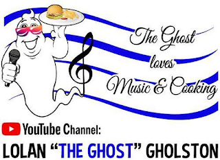 THE GHOST LOVES MUSIC & COOKING GHOLSTONSMUSICIANS.COM logo