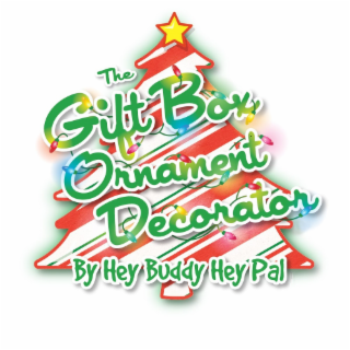 THE GIFT BOX ORNAMENT DECORATOR BY HEY BUDDY HEY PAL logo