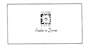 THE GIFTED FLORIST APPLES TO ZINNIAS logo