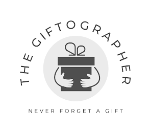 THE GIFTOGRAPHER NEVER FORGET A GIFT logo