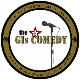 THE GIS OF COMEDY DEPARTMENT OF FUNNY UNITED STATES OF AMERICA logo