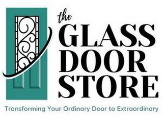 THE GLASS DOOR STORE TRANSFORMING YOUR ORDINARY DOOR TO EXTRAORDINARY logo