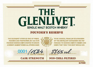 THE GLENLIVET SINGLE MALT SCOTCH WHISKY FOUNDER'S RESERVE logo