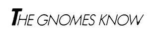 THE GNOMES KNOW logo