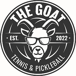 THE GOAT TENNIS & PICKLEBALL EST. 2022 logo