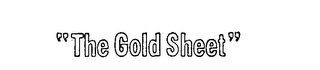 "THE GOLD SHEET" logo