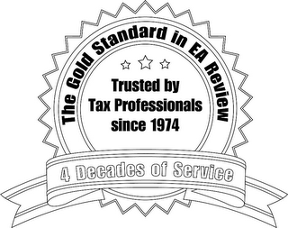 THE GOLD STANDARD IN EA REVIEW TRUSTED BY TAX PROFESSIONALS SINCE 1974 4 DECADES OF SERVICE logo